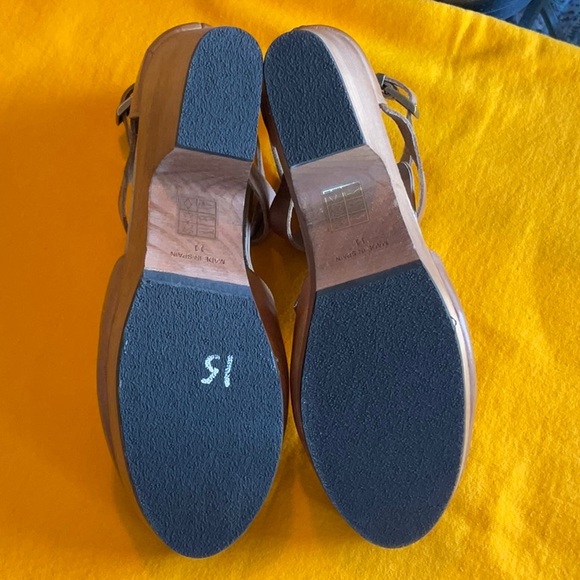 Free People Cedar Tan Leather Clog size 11, NWOB - Picture 10 of 16